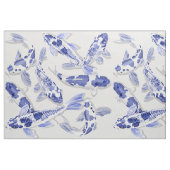 Weißer Koi-Fisch Stoff (Fat Quarter (45,7 x 55,9 cm))