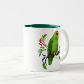 Weißer konfrontierter Amazonas Zweifarbige Tasse (VorderseiteRechts)