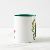 Weißer konfrontierter Amazonas Zweifarbige Tasse (Mittel)