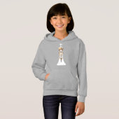 Weißer König Hoodie (Vorne ganz)