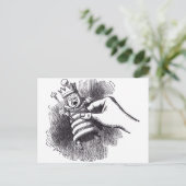 Weißer König Postkarte (Stehend Vorderseite)