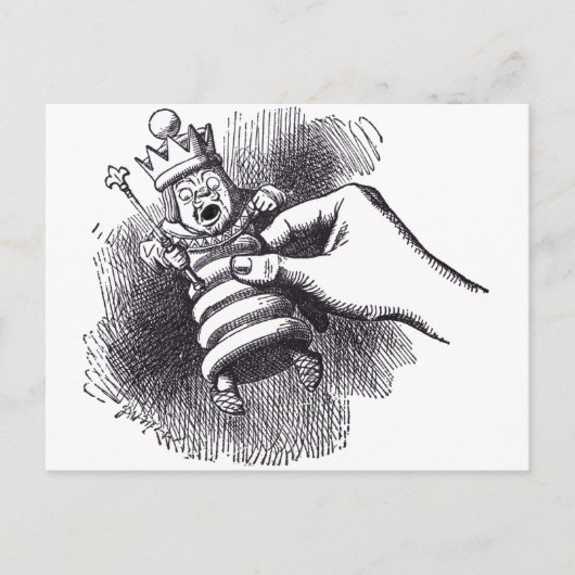 Weißer König Postkarte (Vorderseite)
