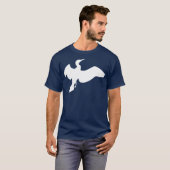 Weißer Kormoran im Flug T-Shirt (Vorne ganz)