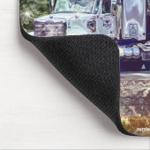 WEISSER KRAFTSTOFF TANKER TRUCKERS Mousepad (Ecke)