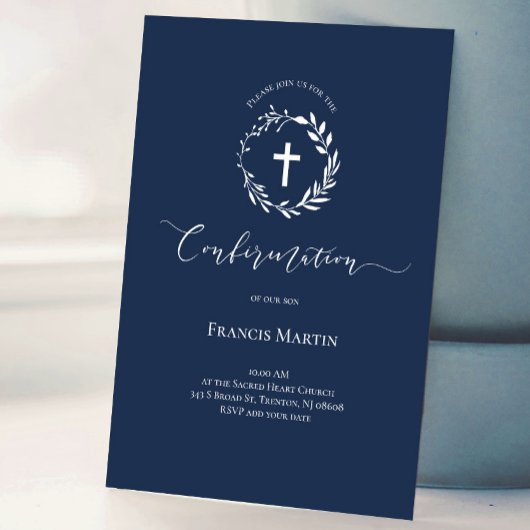 weißer Kranz | Bestätigung Einladung