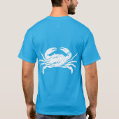 Weißer Krebs Meeresfrüchte Peronalisierter T - Shi T-Shirt (Rückseite)