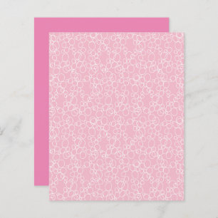 Weißer Kreis auf rosa Scrapbook Paper