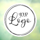 Weißer Kreis für Großunternehmen Fensteraufkleber (Blatt 3)