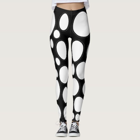 weißer Kreis Leggings (Vorderseite)