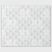 Weißer Kreis mit Prägung Geschenkpapier (Flach)