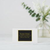 Weißer Kreis mit Prägung Visitenkarte (Stehend Vorderseite)