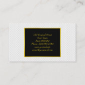 Weißer Kreis mit Prägung Visitenkarte (Rückseite)