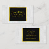 Weißer Kreis mit Prägung Visitenkarte (Vorne/Hinten)