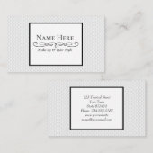 Weißer Kreis mit Prägung Visitenkarte (Vorne/Hinten)