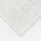 Weißer Kreissequins-Schein-glänzender Fleecedecke (Ecke)