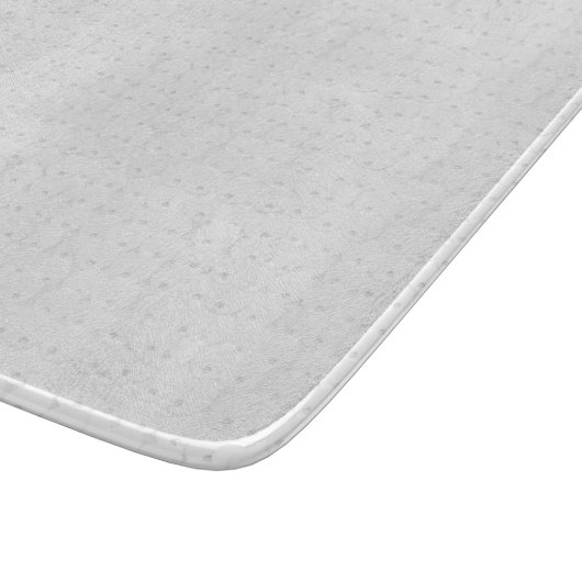 Weißer Kreissequins-Schein-glänzender Schneidebrett (Ecke)