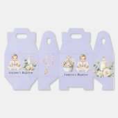 Weißer Kreuzkuchen mit Taufe der Mädchen Geschenkschachtel (Ungeklappt)