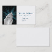 Weißer Kristall - Heilender Quarzkristall Visitenkarte (Vorne/Hinten)