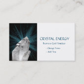 Weißer Kristall - Heilender Quarzkristall Visitenkarte (Vorderseite)