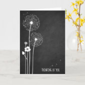 Weißer Kronleuchter auf Kalkbrett Karte (Gelbe Blume)