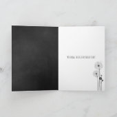 Weißer Kronleuchter auf Kalkplatten Geburtstag Karte (Innenseite)