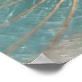 Weißer Kronleuchter in nahen Fotos Poster (Ecke)