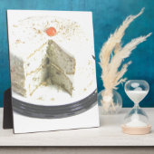 Weißer Kuchen Fotoplatte (Seite)