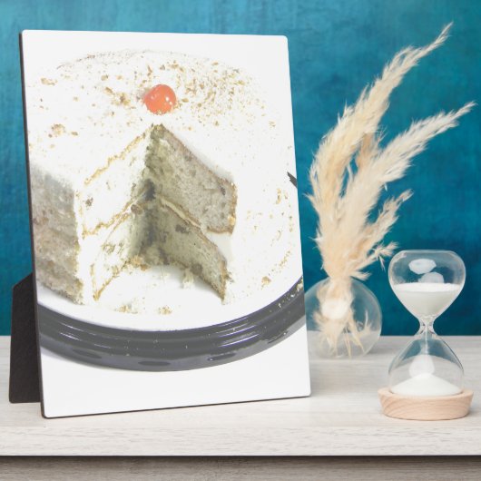 Weißer Kuchen Fotoplatte (Seite)