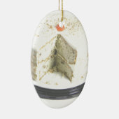 Weißer Kuchen Keramikornament (Rechts)