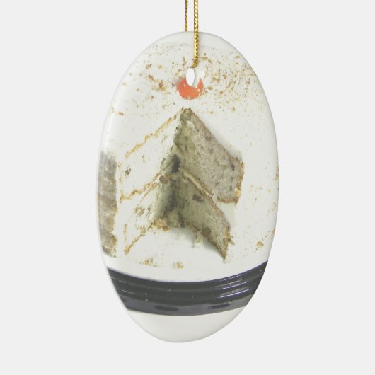 Weißer Kuchen Keramikornament (Rechts)