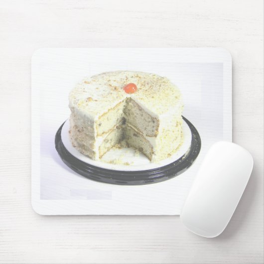 Weißer Kuchen Mousepad (Mit Mouse)