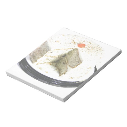 Weißer Kuchen Notizblock (Rotiert)