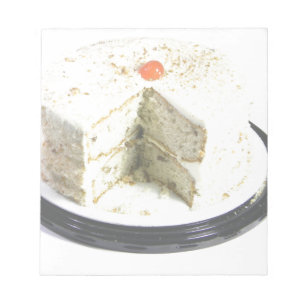 Weißer Kuchen Notizblock