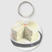 Weißer Kuchen Schlüsselanhänger (Vorderseite)