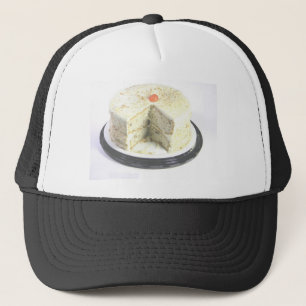 Weißer Kuchen Truckerkappe