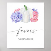 Weißer Kürbis - Brautfavoriten, bitte einen Poster (Vorne)