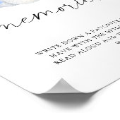 Weißer Kürbis - Erinnerungen mit Braut Poster (Ecke)