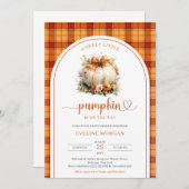 Weißer Kürbis im Wasserfall Herbstliche Blume kari Einladung (Vorne/Hinten)