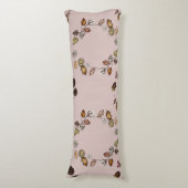 Weißer Kürbis mit Herbstleven Seitenschläferkissen (Vorderseite Vertikal)