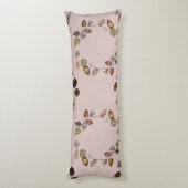 Weißer Kürbis mit Herbstleven Seitenschläferkissen (Rückseite (Vertikal))