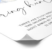 Weißer Kürbis - Ringjagd Brautparty Poster (Ecke)