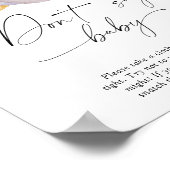 Weißer Kürbis - Sag kein Babyposter Poster (Ecke)