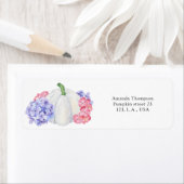 Weißer Kürbis und Hydrangea-Blume Brautparty (Insitu)