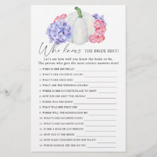 Weißer Kürbis - Wer kennt das beste Brautspiel