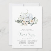 Weißer Kürbiskölner Probe Abendessen Einladung (Vorderseite)