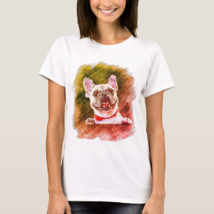 Weißer kurzer Hasenhund T-Shirt