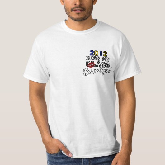 Weißer Kuss mein Klassenauf wiedersehen T-Stück T-Shirt (Vorderseite)