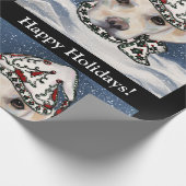 WEIßER LABRADOR RETRIEVER GESCHENKPAPIER (Ecke)