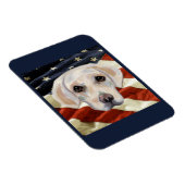 Weißer Labrador Retriever Magnet (Rechte Seite)