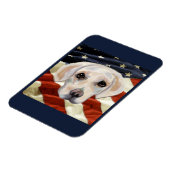 Weißer Labrador Retriever Magnet (Linke Seite)
